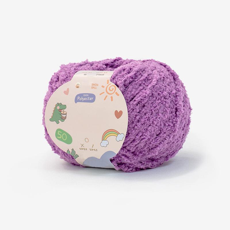 Soft Chenille Yarn Baby Knitting Wool Yarn Plush Thick Velvet Yarn for Hand Knitting Crochet DIY Sweater Scarf Hat Doll