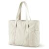 Large Nylon Tote Bag With Top Handle And Yoga Mat Loop For Weekend Travel