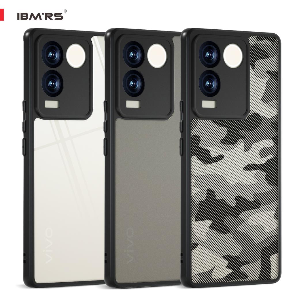 (В комплекте ремешок на запястье)Чехол IBMRS для Vivo iQOO Z7 Pro, противоударный чехол для телефона, устойчивый к желтению, прозрачная задняя панель с защитой от царапин (Прозрачный камуфляж )