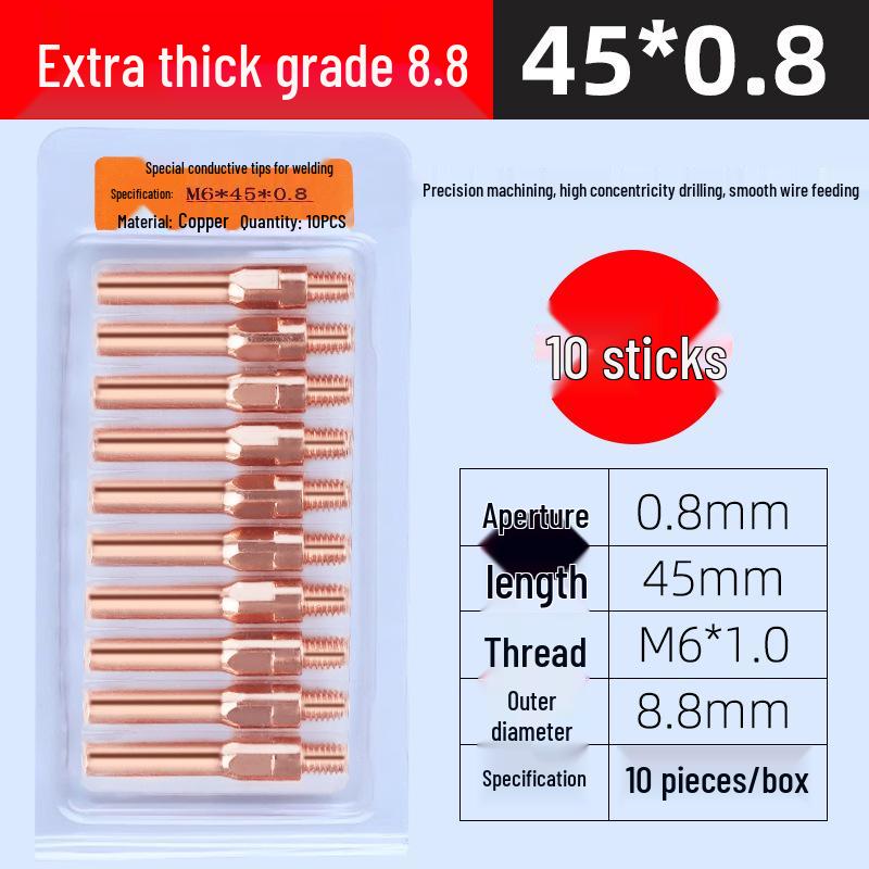 Panasonic Gas Shielded Copper Contact Tip for MIG Welding (0.8/1.0/1.2)