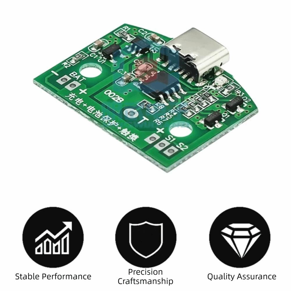 Type-C Interface Touch Control Circuit Board USB Charging Lamp Board Portable Lamp Repair