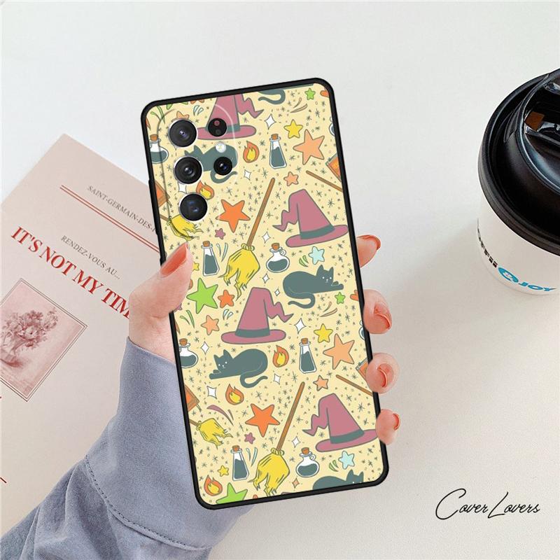 Чехол для телефона 'Ведьма Колдовство' Для Samsung Galaxy S24 S25 S23 S22 Ultra Note 10 20 Plus S20 S21 FE