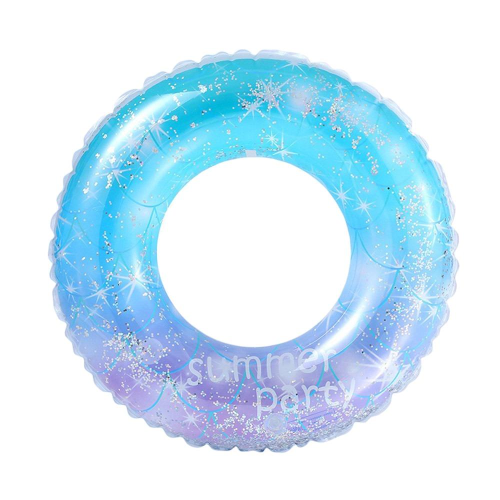 Thickened PVC Summer Swimming Ring Cute Beach Pool Toys Fun Inflatable Swim Circle