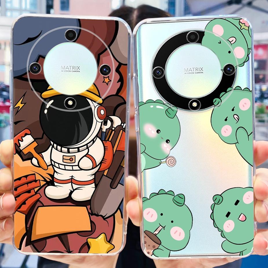 For Honor Magic 6 Lite Case Stylish Painted Back Cover Soft Silicone Phone Case For Honor X9b HonorX9b Magic6 Lite Fundas Bumper