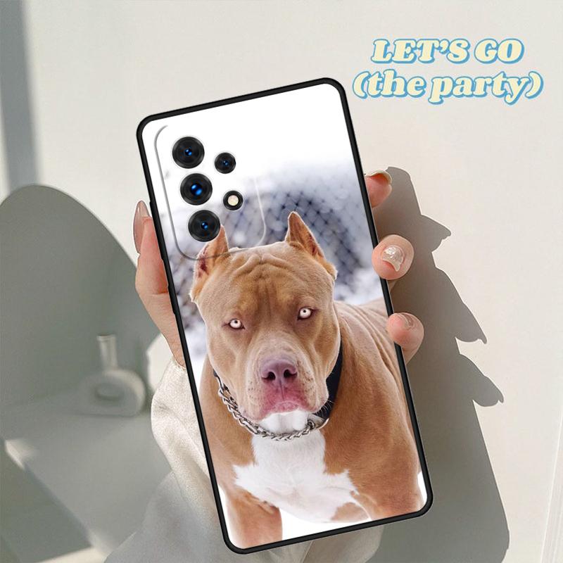 Чехол для телефона с собакой Питбуль Для Samsung Galaxy A42 A31 A40 A51 A71 A32 A80 A91 A52 A72 A73 A20e A21S A50 A70 A11 A12 Обложка