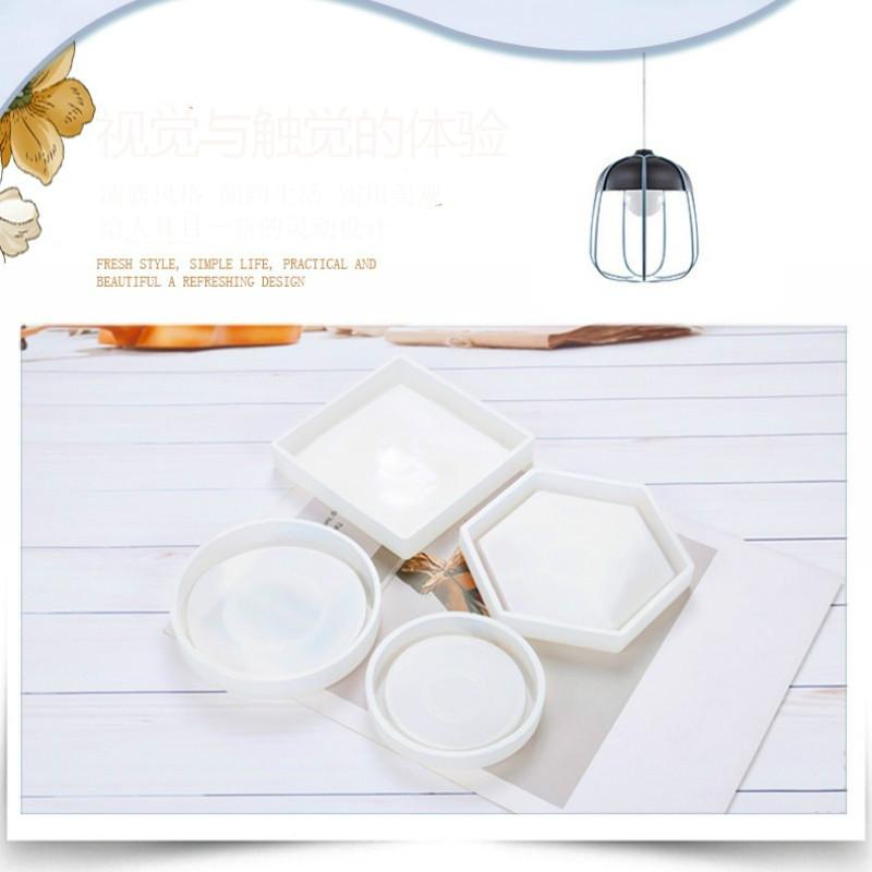 Silicone Flower Pot Base Mould Cup Mat Mould Crystal Epoxy DIY Mould
