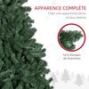 Artificial Christmas tree, 210 inches tall, with foldable metal stand, 1674 branches, realistic Christmas decoration
