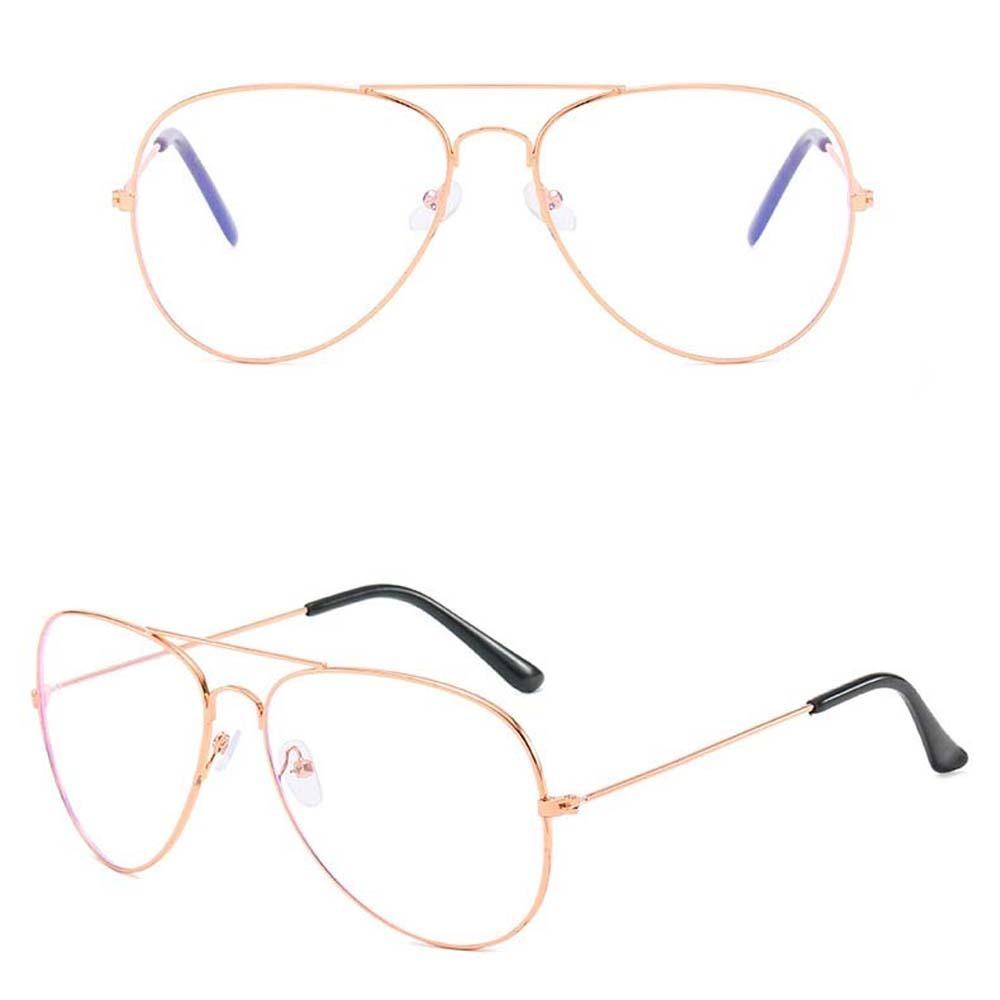 Transparent Metal Frame Glasses Zinc Zinc Alloy Business Reading Eyewear Anti Blu-ray Glasses Father's Day