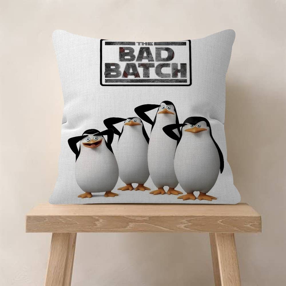 Classic Anime The PPenguins Of MMadagascar Pillow Cover Design cushion Cover decor Holiday Decorati