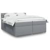 Maison Exclusive - Sommier À Lattes De Lit Avec Matelas Gris Clair 200x200cm Tissu