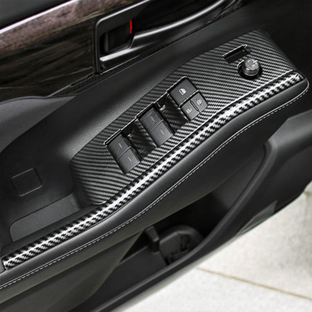 Для Toyota Highlander XU70 2024 Аксессуар для салона автомобиля Подлокотник Стеклоподъемник Кнопка Переключатель Отделка Рамка Украшение Крышка Наклейка