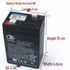 6V/12V Children's Electric Vehicle Rechargeable Battery
