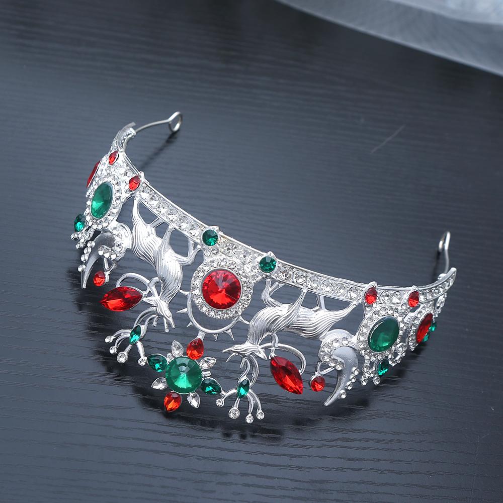 1pc Fashion Christmas Tiara with Snowflakes Gemstones Hair Crown Intricate Festive Design Perfect for Holiday Parties Cosplay