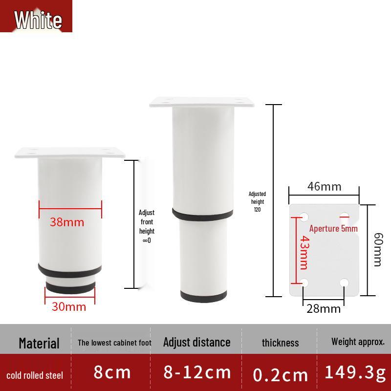 Adjustable Furniture Legs: Coffee Table, Sofa, TV Cabinet, Bed, and Telescopic Support Legs.