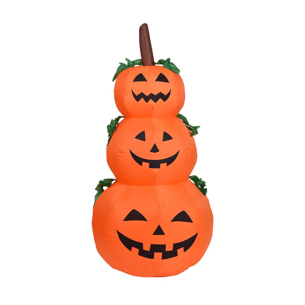 3.9FT Halloween Inflatables Pumpkin Outdoor Decorations LEDs Blow Up Inflatables 3 Inflatable