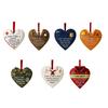 Occupational Love Heart Ornaments Heart Ornament To Honor Chef/Teacher/Builder/Firefighter for Christmas Tree Decor