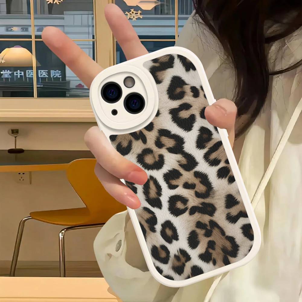 Чехол для телефона с принтом леопарда и гепарда для iPhone 16 15 14 13 12 11 Pro Max Plus Mini Кожаная крышка