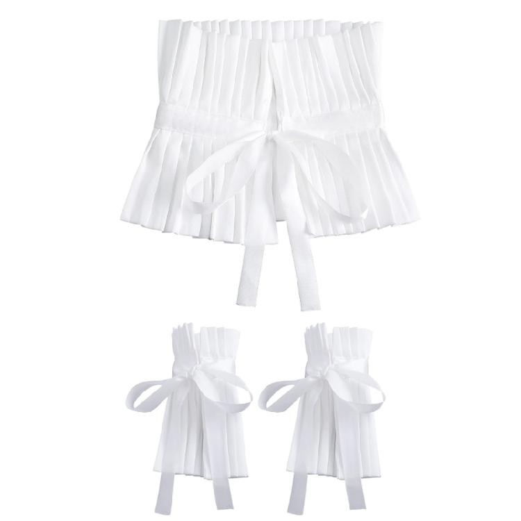 Модный отложной воротник-стойка, съемный многослойный готический воротник европейского дизайна для платьев, блузок, легко завязывается