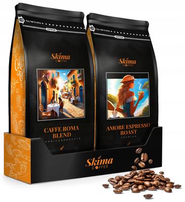 Coffee Beans 1kg X2 Amore Espresso Roast/caffe Roma Blend Fresh + Free