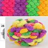 Handmade Chunky Yarn Pom-Pom Blanket Mat & Car Seat Cushion