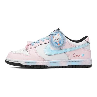 Кроссовки Dunk, износостойкие, легкие и дышащие, низкие, для скейтбординга, унисекс, розовые DD1503-101(Команда1096-)