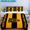 3pcs Football Crest Printed Bedding Set Duvet Cover Closure Includes 1 Duvet Cover & 2 Pillowcases Bedding Sets Home Decor Gifts