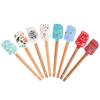 Christmas Non-Stick Silicone Cake Spatula Wooden Handle Chocolate Butter Mixer Pastry Cream Scraper Baking Kitchen Accessories