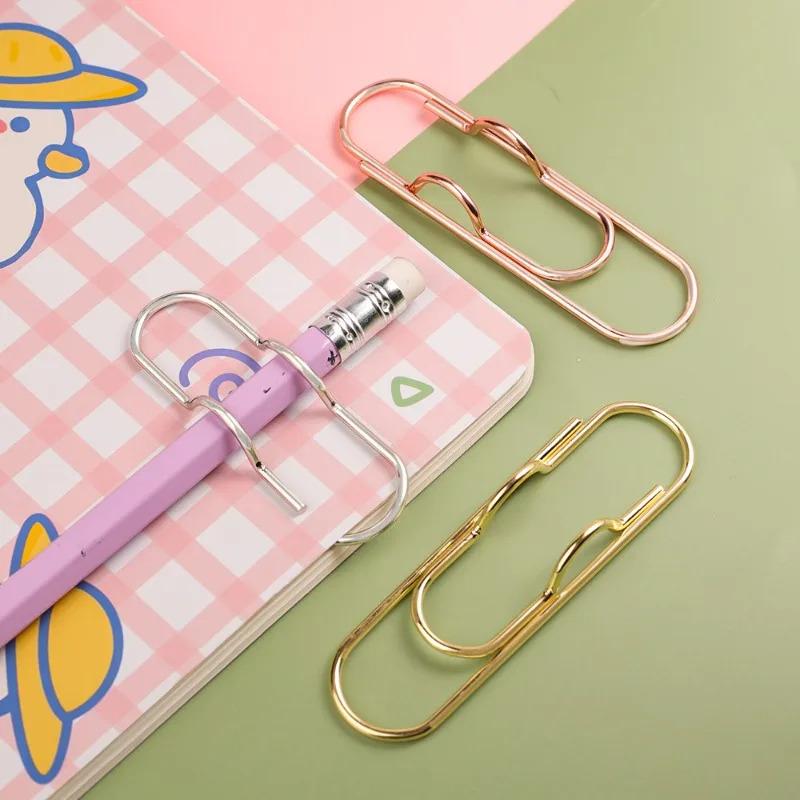 5-10 шт. Металлические зажимы-держатели для ручек - Портативные зажимы для фиксации бумаги для ежедневников, документов, фотографий и карманов, Инструмент для студентов и офиса