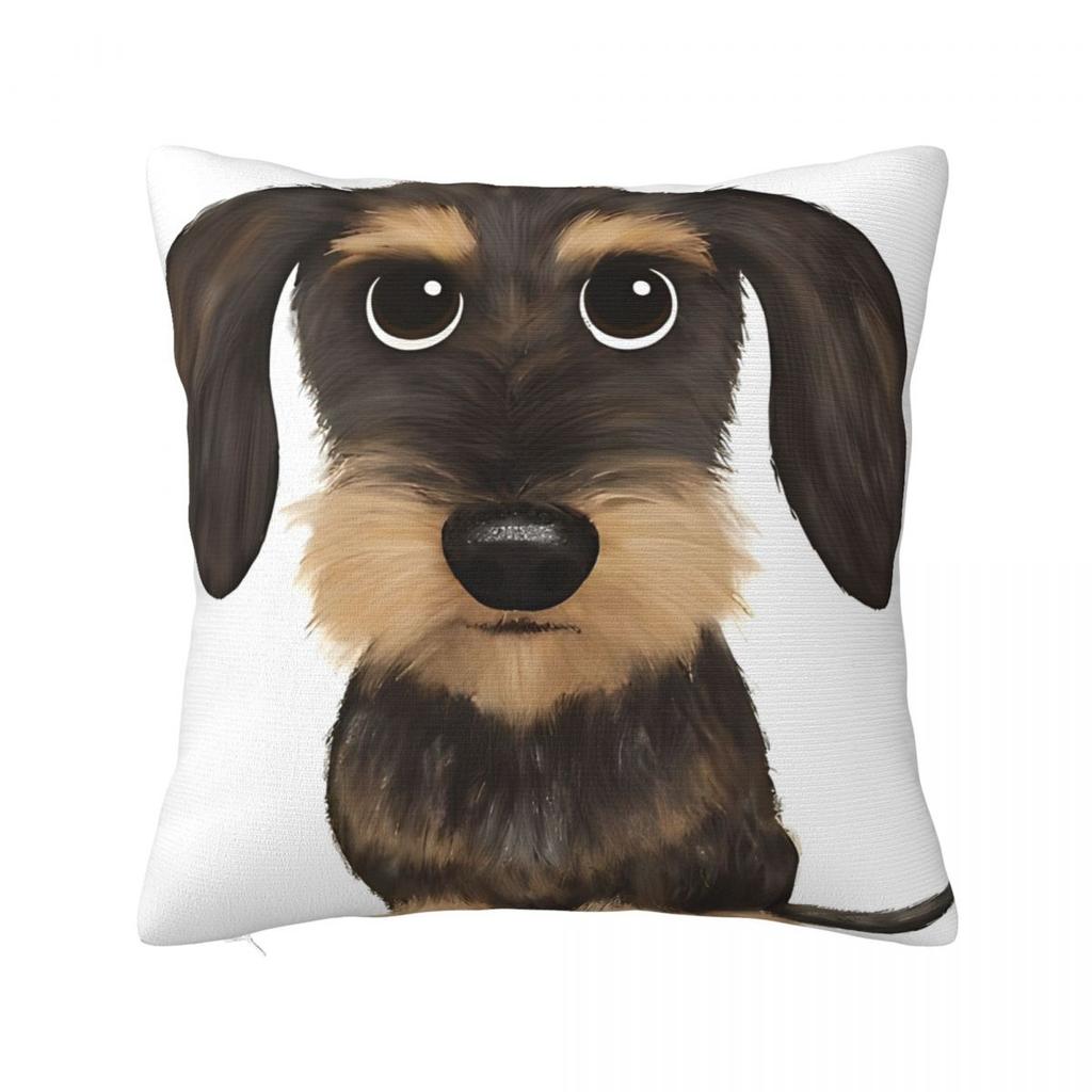 My Lovely Dachshund Dog Pillow Cover Cushion Cover Soft Pattern Pillow Case Funny Pillowcases For Chair Sofa Home Decoration