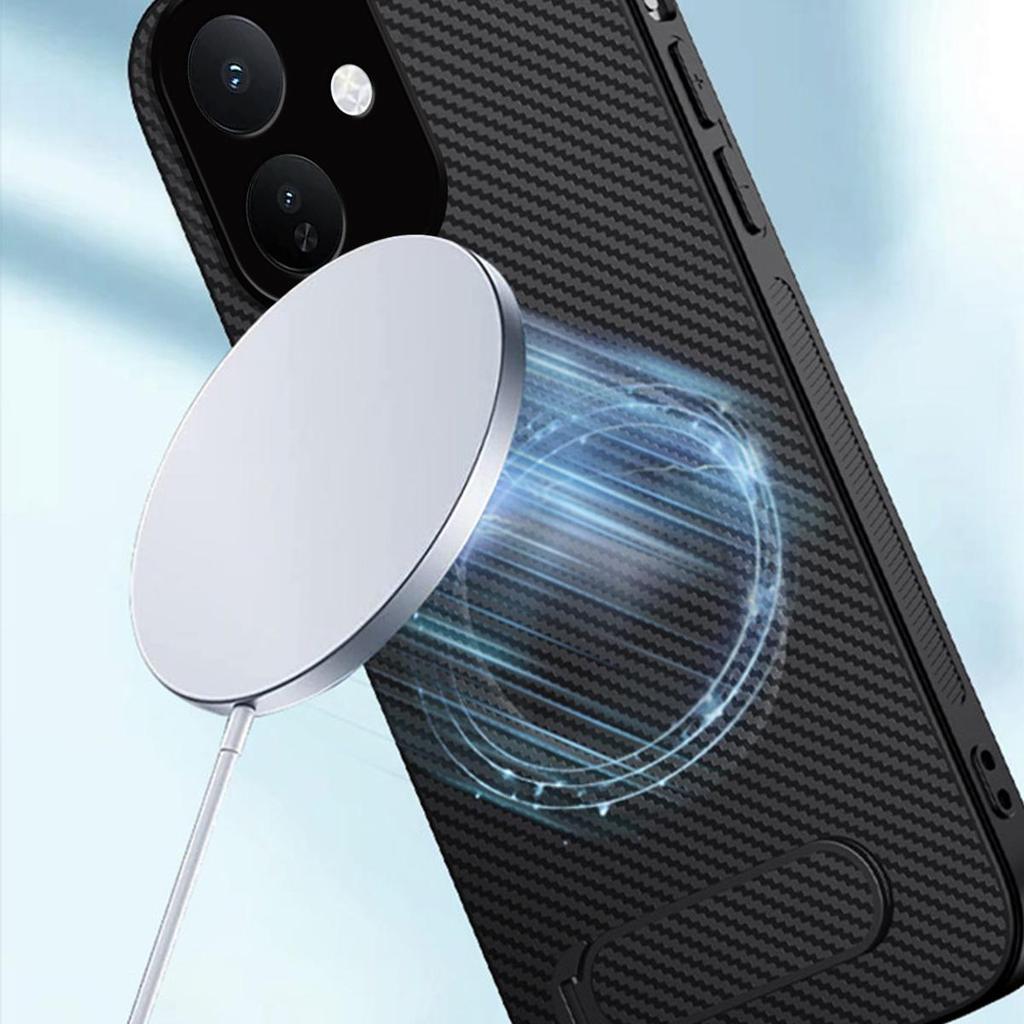 Чехол для телефона Xiaomi Redmi Note 17 Pro 5G из ТПУ с текстурой и подставкой с регулируемым углом наклона, скрытая подставка, многоугольный просмотр, ударопрочный, мягкая защитная крышка