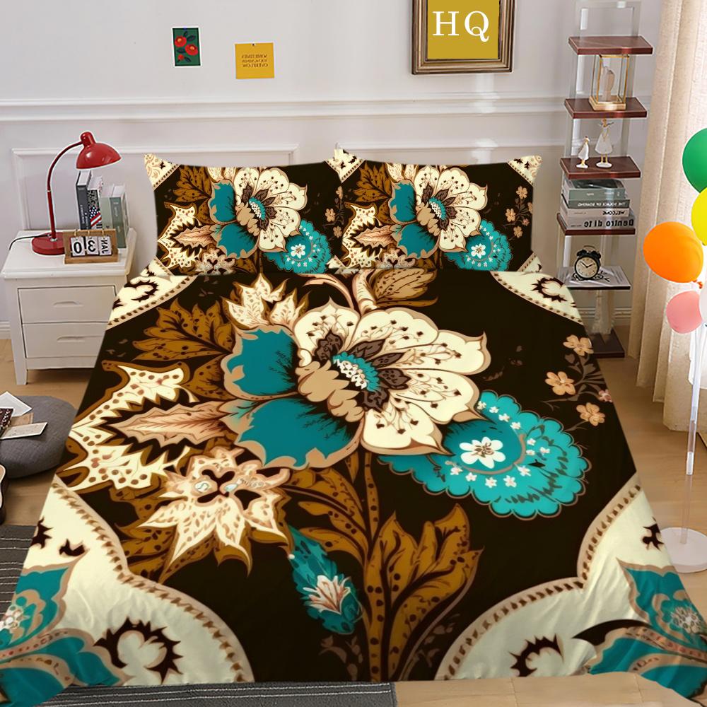 Комплект постельного белья высокого качества с принтом пейсли, детское покрывало, двойной размер, полиэстер, домашний текстиль