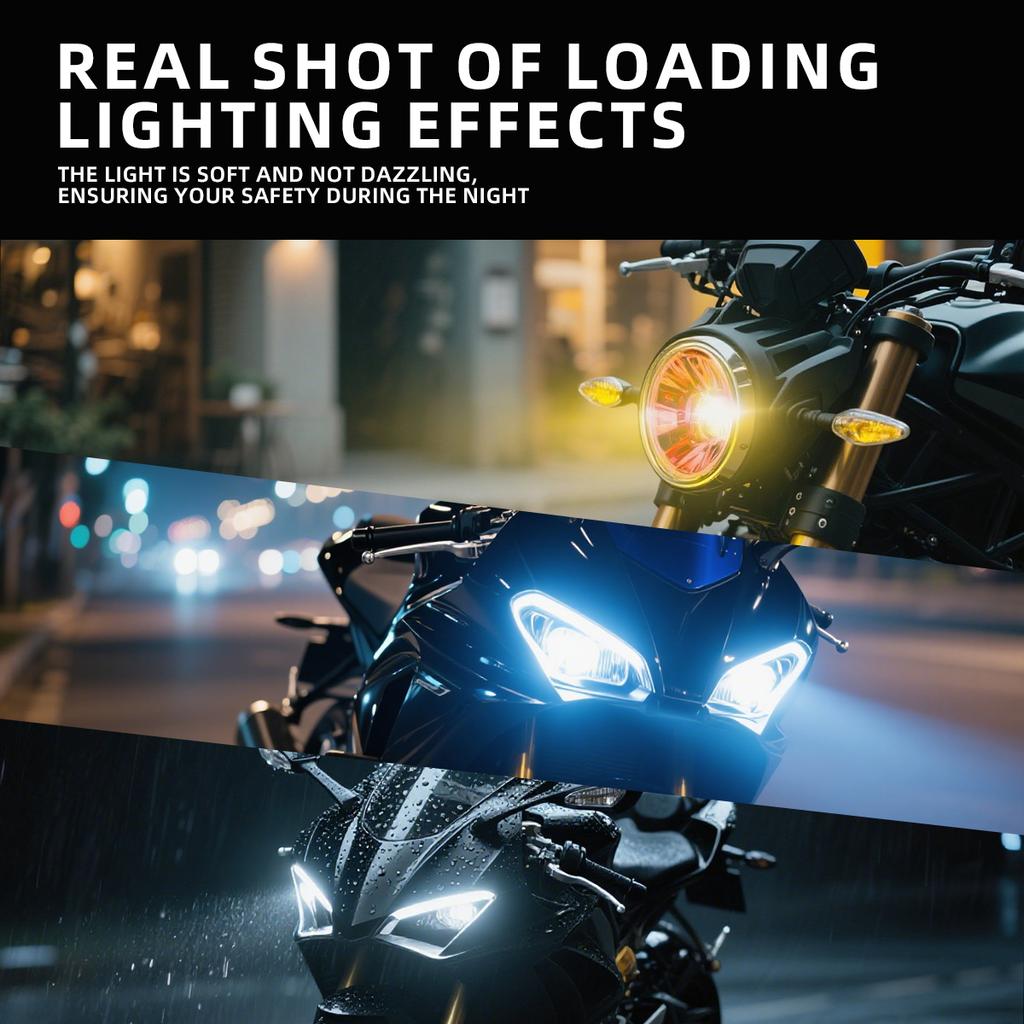 Светодиодные лампы H4 BA20D P15D Фара мотоцикла Свет дальнего/ближнего света Двухцветный прожектор Чип 3570 Мотоциклетные вспомогательные аксессуары