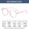 Clear Blue Ray Blocking Eyeglasses Large Glasses Frame Spectacle Frame for Women  Anti-Blue Light Trend Round Eyeglasses