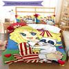 3pcs Candy Candy2 Design Cover Set - HD Printed Bedding with 1 Cover and 2 Pillowcases - Perfect for Home and Dorm Decor