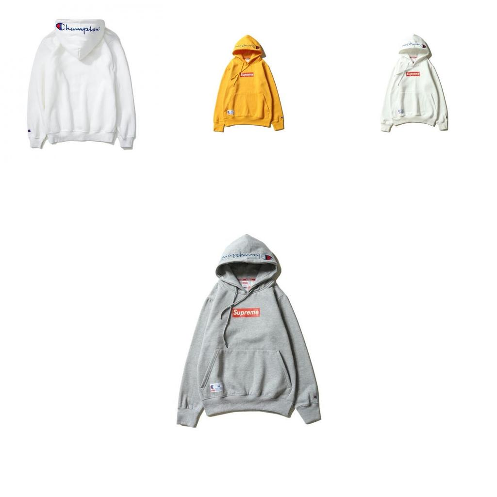 Худи Новый Supreme Классический Логотип-Коробка Свитшот Champion Вышитый Свитшот