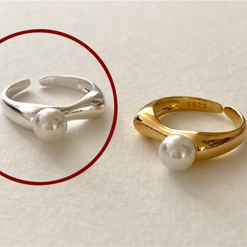 925 Sterling Silver Rings For Women Geometric Fine Jewelry Finger Adjustable Gold Interware CZ Ring For Party Birthday Gift