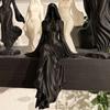 3D Printed Sitting Pose Lady Sculpture Handmade Female Tabletop Ornament  Bookshelf Decor
