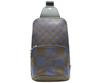 LOUIS VUITTON 2021 model N50024 Damier Infini 3D Auware News Link Back body bag Black / blueUsed
