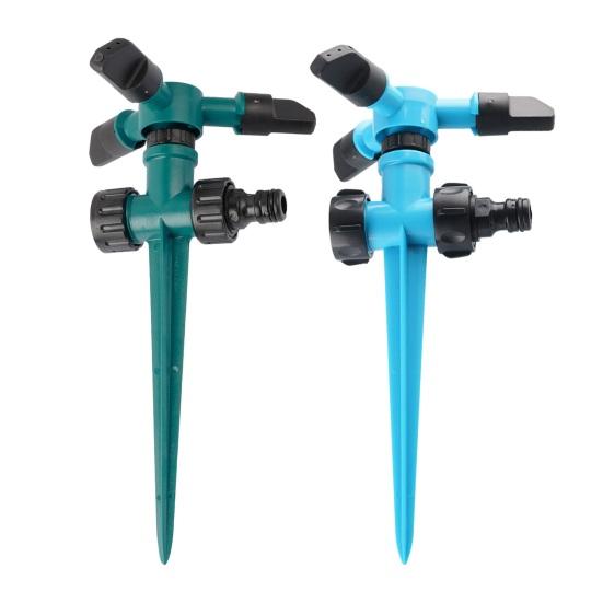 Вращающийся на 360 градусов спринклер для газона с колышком, система полива сада с большой площадью покрытия, регулируемый спринклер для патио