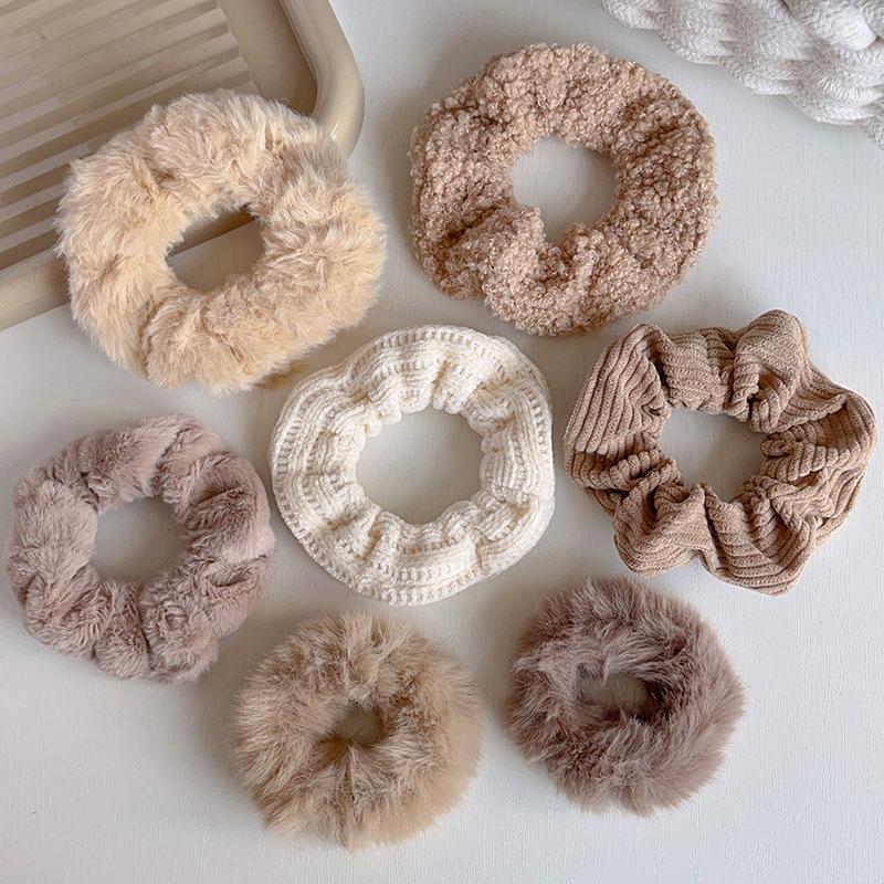 1 комплект простых симпатичных резинок для волос в клетку с цветочным узором в горошек, эластичная резинка для волос, милые аксессуары для волос, подарки