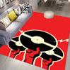 Circular Vinyl Record Pattern Carpet Retro Music Decor Non-Slip Soft Mat for Living Room Bedroom Home Decor
