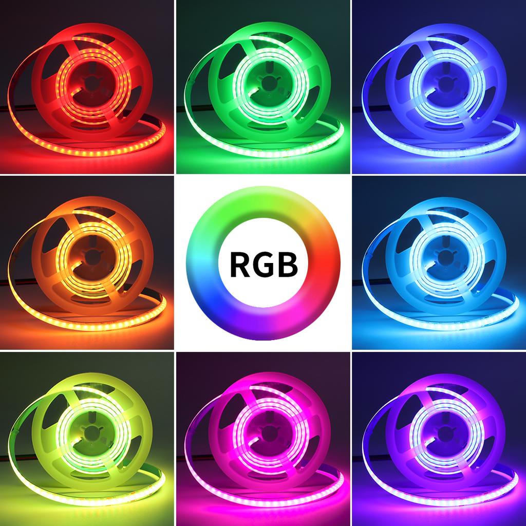 5V COB USB LED Strip Light Tuya Smart WiFi Remote Dimmable FOB RGB Tape Ribbon High Bright TV Backlight Room Deocor Alexa Google
