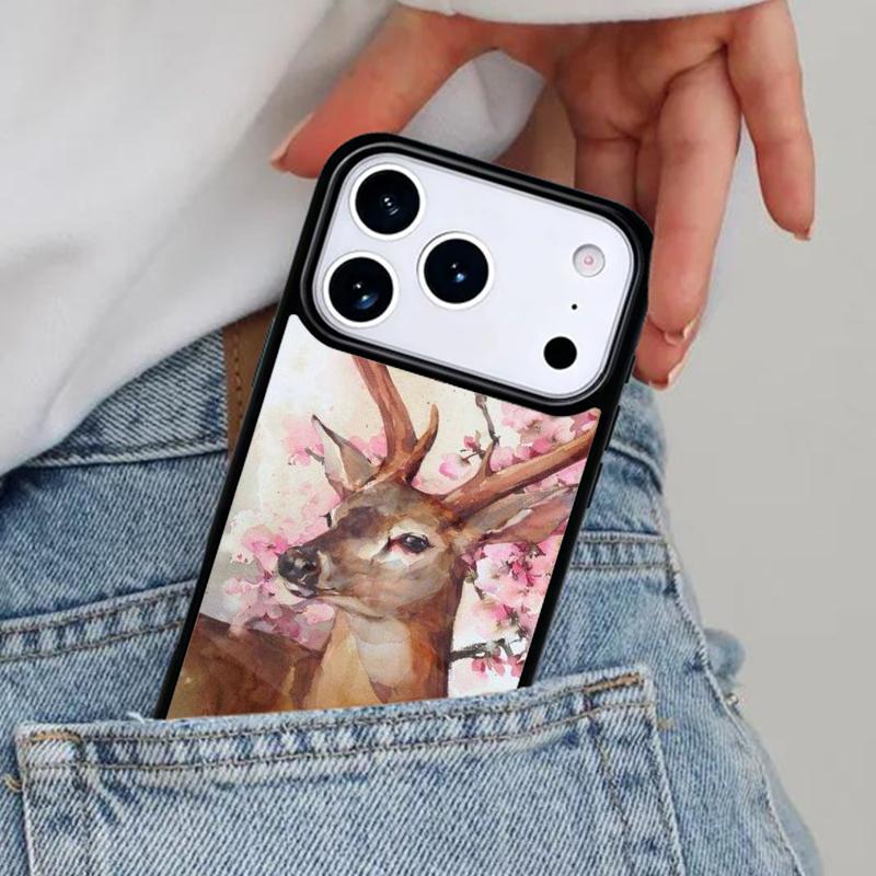 Чехол для телефона с оленями для iPhone 17ProMax 12 13 14 15 16e 17 Pro Max Plus Air Cover