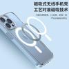 Магнитный прозрачный чехол для мобильного телефона iPhone17 с возможностью персонализации личным ЛОГОТИПОМ Apple 15pm