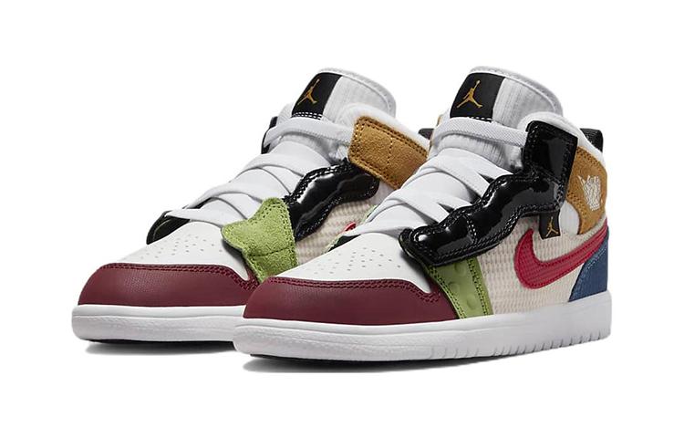 Jordan Air Jordan 1 Mid Alt SE Trendy Slip Resistant Cushioning Abrasion Resistant Mid top Vintage Basketball Shoes DR6962-100