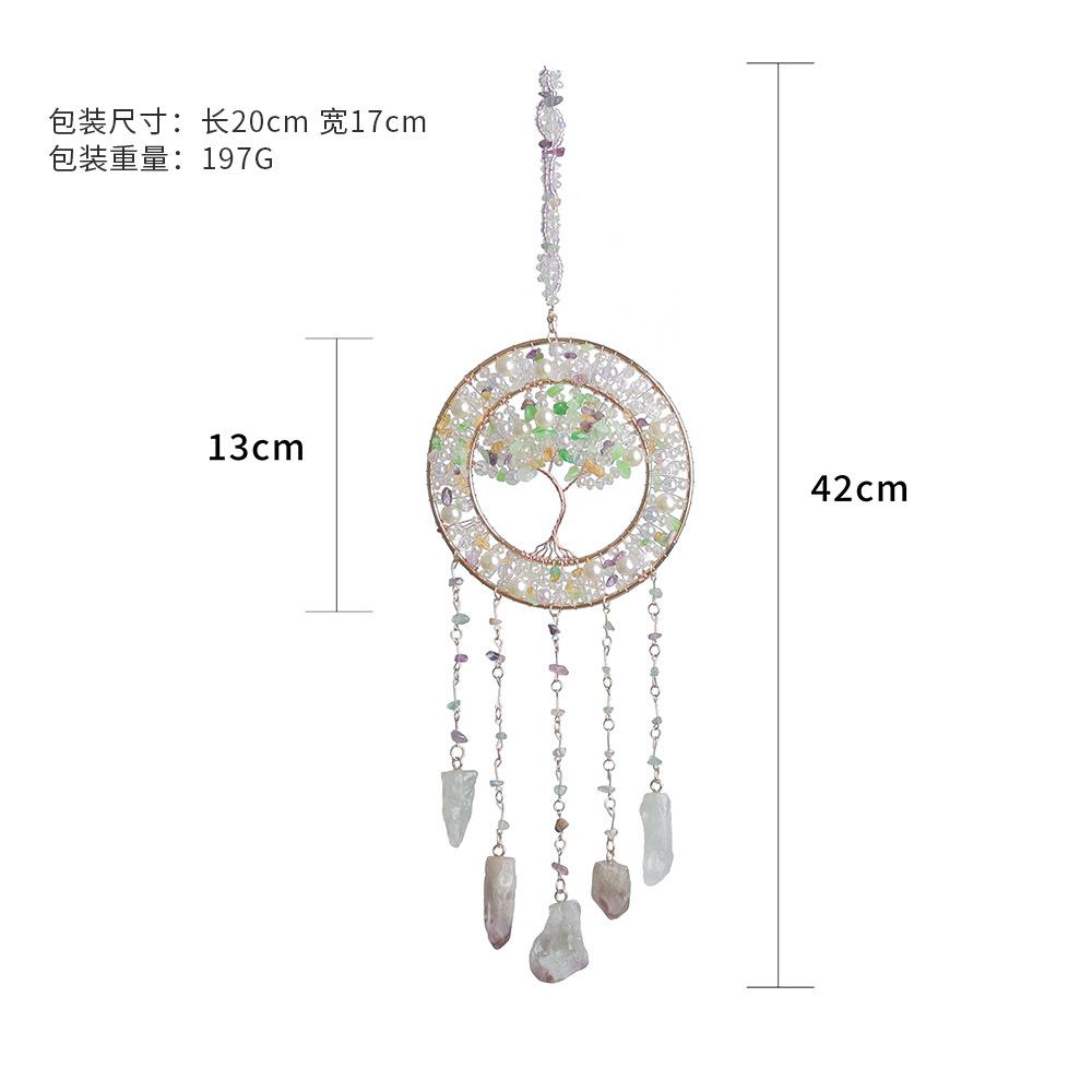 Hot Sale Tree of Life Agate Sheet Crystal Handmade Tree of Life Craft Crystal Pendant