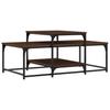 Coffee Table Brown Oak Effect 102 x 60 x 45 cm Particleboard