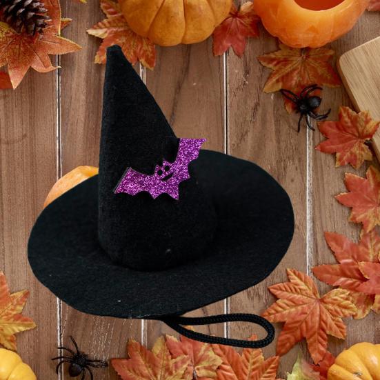 Маленькая шапочка для собак с рисунком тыквы, летучей мыши и паука, головной убор, регулируемое модное вечернее платье