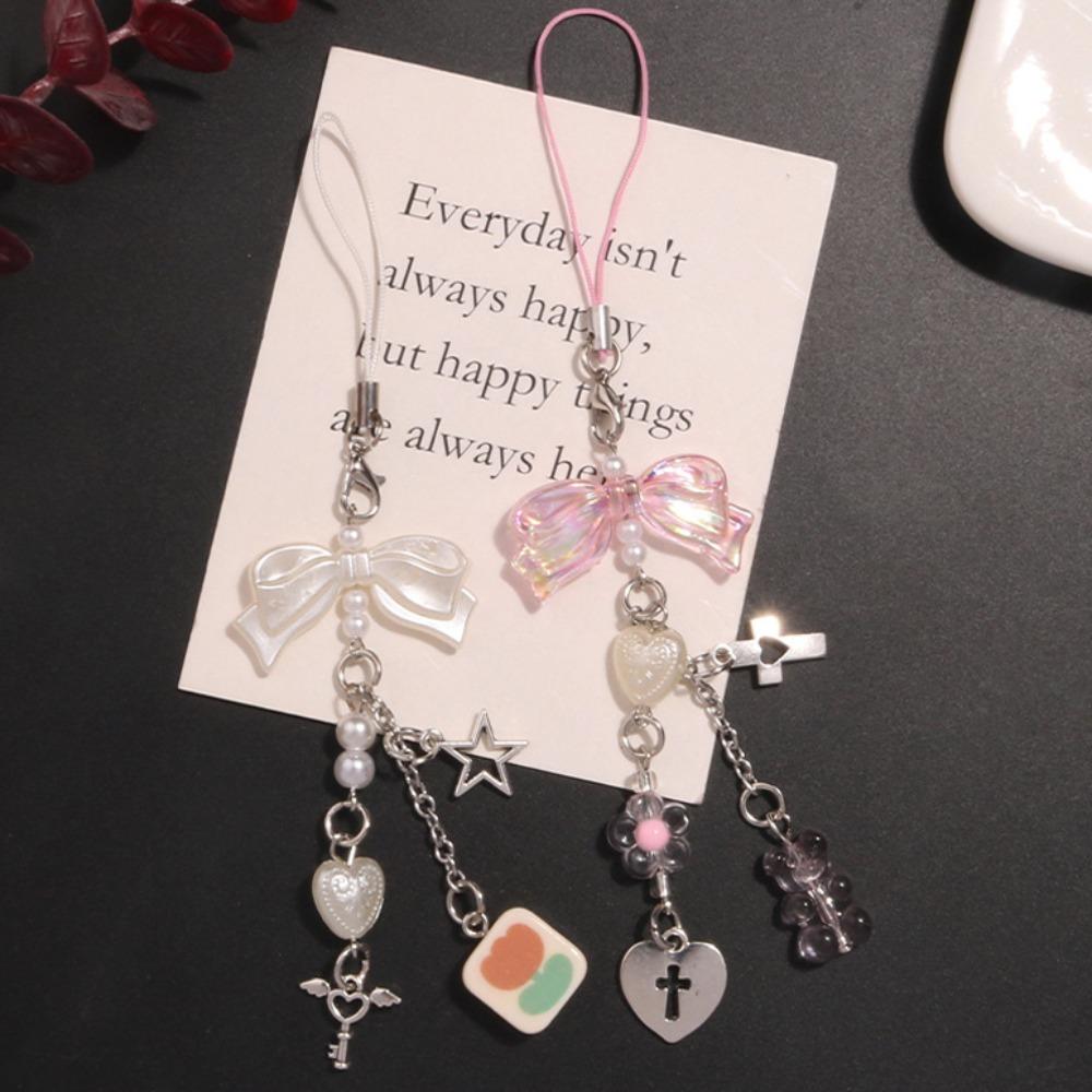 Key Cord Y2K Phone Chain Phone Charm Mobile Lanyard Trendy Pendant Mobile Phone Strap Jewelry Gift