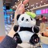 Flower Cartoon Panda Pendant Cute Key Ring Plush Panda Key Chain  School Bag Pendant